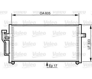 Кондензатор, климатизация VALEO 817789 за MITSUBISHI CARISMA (DA_) хечбек от 1995 до 2006