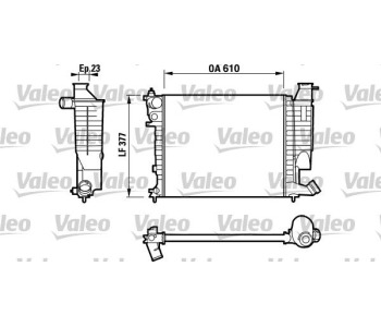 Радиатор, охлаждане на двигателя VALEO 732535 за CITROEN ZX (N2) от 1991 до 1997