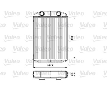 Топлообменник, отопление на вътрешното пространство VALEO 811553