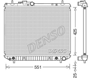 Радиатор, охлаждане на двигателя DENSO DRM37002 за DACIA DOKKER пътнически от 2012