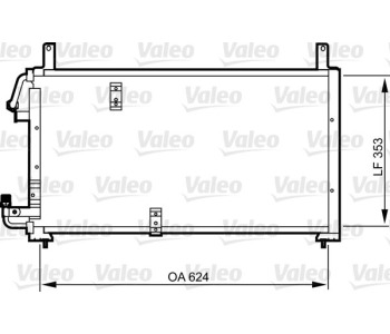 Кондензатор, климатизация VALEO 814277 за DAEWOO NEXIA (KLETN) от 1995 до 1997