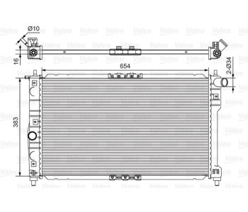 Радиатор, охлаждане на двигателя VALEO 734767 за DAEWOO NUBIRA (KLAJ) от 1997 до 2003