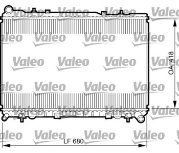 Радиатор, охлаждане на двигателя VALEO 735521 за DAEWOO MUSSO (FJ) от 1998 до 2005