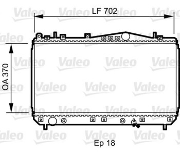 Радиатор, охлаждане на двигателя VALEO 735266 за DAEWOO REZZO (KLAU) от 2000 до 2008
