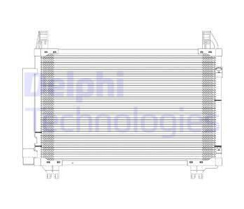 Кондензатор, климатизация DELPHI TSP0225624 за TOYOTA YARIS III (_P13_) от 2010