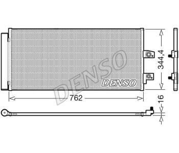 Кондензатор, климатизация DENSO DCN35005 за DAIHATSU CUORE VI (L251, L250, L260) от 2003