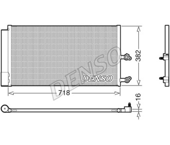 Кондензатор, климатизация DENSO DCN35004 за DAIHATSU CUORE VII (L275, L285, L276) от 2006