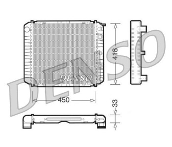 Радиатор, охлаждане на двигателя DENSO DRM35003 за DAIHATSU CUORE VII (L275, L285, L276) от 2006