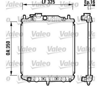 Радиатор, охлаждане на двигателя VALEO 734209 за DAIHATSU MOVE (L600) от 1994 до 1999