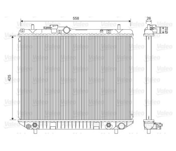 Радиатор, охлаждане на двигателя VALEO 701593 за DAIHATSU TERIOS (J100) от 1997 до 2005