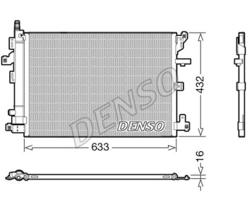 Кондензатор, климатизация DENSO DCN35002 за DAIHATSU TERIOS (J200/F700) от 2005 до 2017