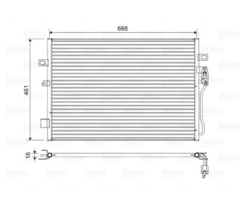 Кондензатор, климатизация VALEO 822625 за DODGE JOURNEY от 2008 до 2011