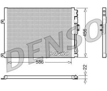 Кондензатор, климатизация DENSO DCN06011 за DODGE NITRO от 2006 до 2012