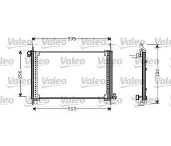 Кондензатор, климатизация VALEO 818009 за FIAT BRAVO I (182) от 1995 до 2001