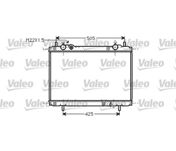 Радиатор, охлаждане на двигателя VALEO 731974 за FIAT MAREA (185) от 1996 до 2007