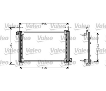 Кондензатор, климатизация VALEO 818019 за FIAT BRAVO I (182) от 1995 до 2001