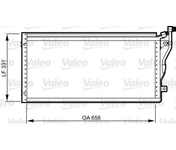 Кондензатор, климатизация VALEO 814292 за LANCIA THEMA (834) от 1984 до 1994