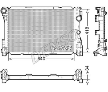 Радиатор, охлаждане на двигателя DENSO DRM20029 за OPEL VECTRA C SIGNUM (Z03) хечбек от 2003 до 2009