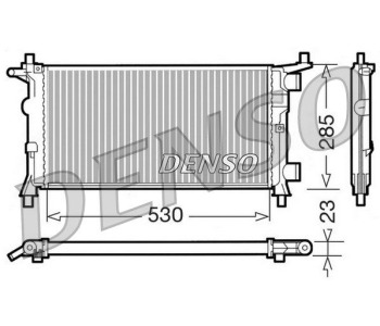 Радиатор, охлаждане на двигателя DENSO DRM20087 за OPEL VECTRA C (Z02) комби от 2003 до 2009