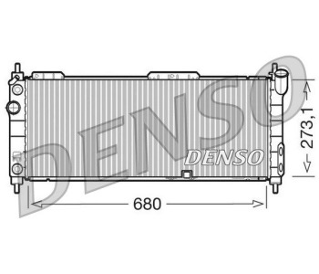 Радиатор, охлаждане на двигателя DENSO DRM20089 за FORD MONDEO III (BWY) комби от 2000 до 2007