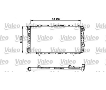 Радиатор, охлаждане на двигателя VALEO 730997 за CITROEN JUMPER II (244) платформа от 2002 до 2006