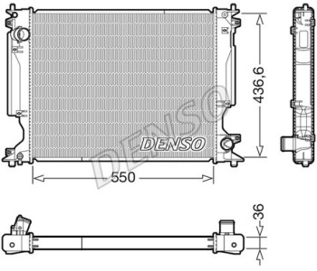 Топлообменник, отопление на вътрешното пространство DENSO DRR09033 за FIAT DUCATO (244) товарен от 2002 до 2006