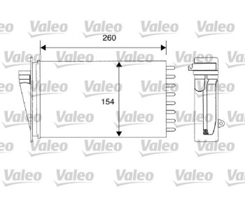 Топлообменник, отопление на вътрешното пространство VALEO 812194 за FIAT MAREA (185) комби от 1996 до 2007