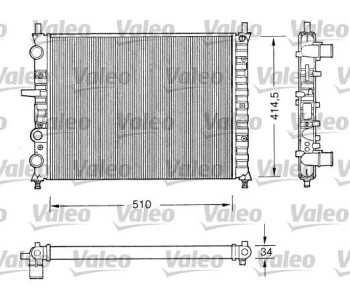 Радиатор, охлаждане на двигателя VALEO 731303 за FIAT MAREA (185) от 1996 до 2007