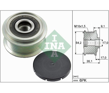 Водна помпа INA 538 0449 10 за FIAT BRAVO I (182) от 1995 до 2001