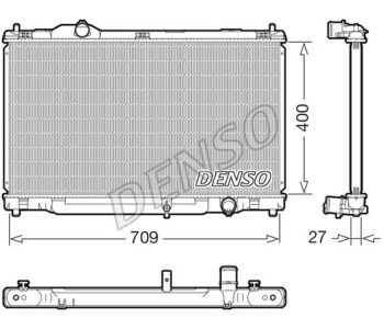 Топлообменник, отопление на вътрешното пространство DENSO DRR09041 за SEAT TERRA (024A) товарен от 1987 до 1996