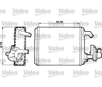 Топлообменник, отопление на вътрешното пространство VALEO 811065 за FIAT PANDA (141) от 1980 до 2004