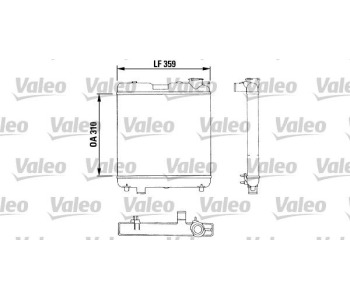 Радиатор, охлаждане на двигателя VALEO 883053 за SEAT MARBELLA (28) от 1987 до 1998