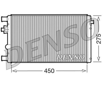 Радиатор, охлаждане на двигателя DENSO DRM09085 за FIAT PANDA (169) от 2003 до 2012