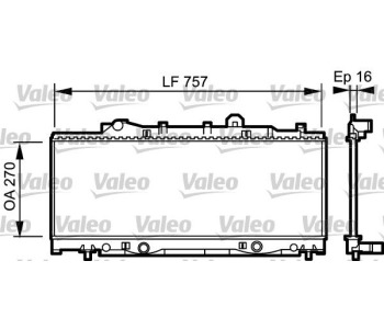 Радиатор, охлаждане на двигателя VALEO 731976 за FIAT PUNTO (176) от 1993 до 1999