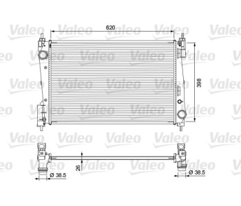 Радиатор, охлаждане на двигателя VALEO 701717 за FIAT PUNTO GRANDE (199) от 2005 до 2012