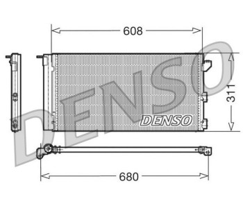 Кондензатор, климатизация DENSO DCN09120 за FIAT SEICENTO (187) от 1997 до 2010