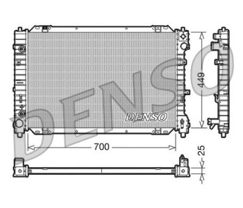 Радиатор, охлаждане на двигателя DENSO DRM10116 за FORD B-MAX (JK) от 2012