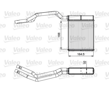 Топлообменник, отопление на вътрешното пространство VALEO 812367 за FORD KUGA I от 2008 до 2012