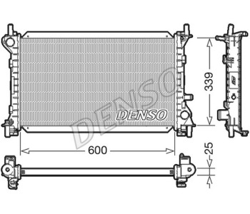 Радиатор, охлаждане на двигателя DENSO DRM10029 за FORD GRAND C-MAX (DXA/CB7, DXA/CEU) от 2010