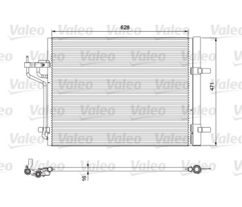 Кондензатор, климатизация VALEO 814390 за FORD FOCUS III комби от 2010