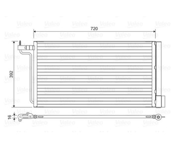 Кондензатор, климатизация VALEO 814177 за FORD FOCUS III комби от 2010