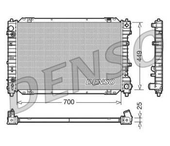 Радиатор, охлаждане на двигателя DENSO DRM10114 за FORD GRAND C-MAX (DXA/CB7, DXA/CEU) от 2010