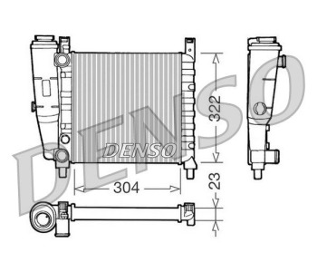 Радиатор, охлаждане на двигателя DENSO DRM10009 за FORD GRAND C-MAX (DXA/CB7, DXA/CEU) от 2010