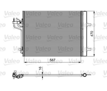 Кондензатор, климатизация VALEO 814021 за FORD FOCUS III комби от 2010