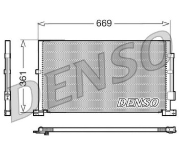 Кондензатор, климатизация DENSO DCN10014 за FORD MONDEO II (BNP) комби от 1996 до 2000