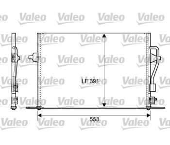 Кондензатор, климатизация VALEO 817232 за FORD MONDEO II (BNP) комби от 1996 до 2000