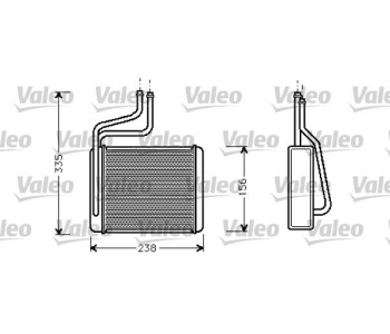 Топлообменник, отопление на вътрешното пространство VALEO 812275 за FORD MONDEO II (BNP) комби от 1996 до 2000