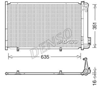 Кондензатор, климатизация DENSO DCN10036 за FORD TRANSIT CUSTOM пътнически от 2012