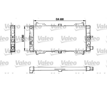 Радиатор, охлаждане на двигателя VALEO 811047 за FORD ORION I (AFD) от 1983 до 1986