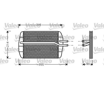 Топлообменник, отопление на вътрешното пространство VALEO 812272 за FORD FIESTA IV (J5, J3) ван от 1996 до 2003